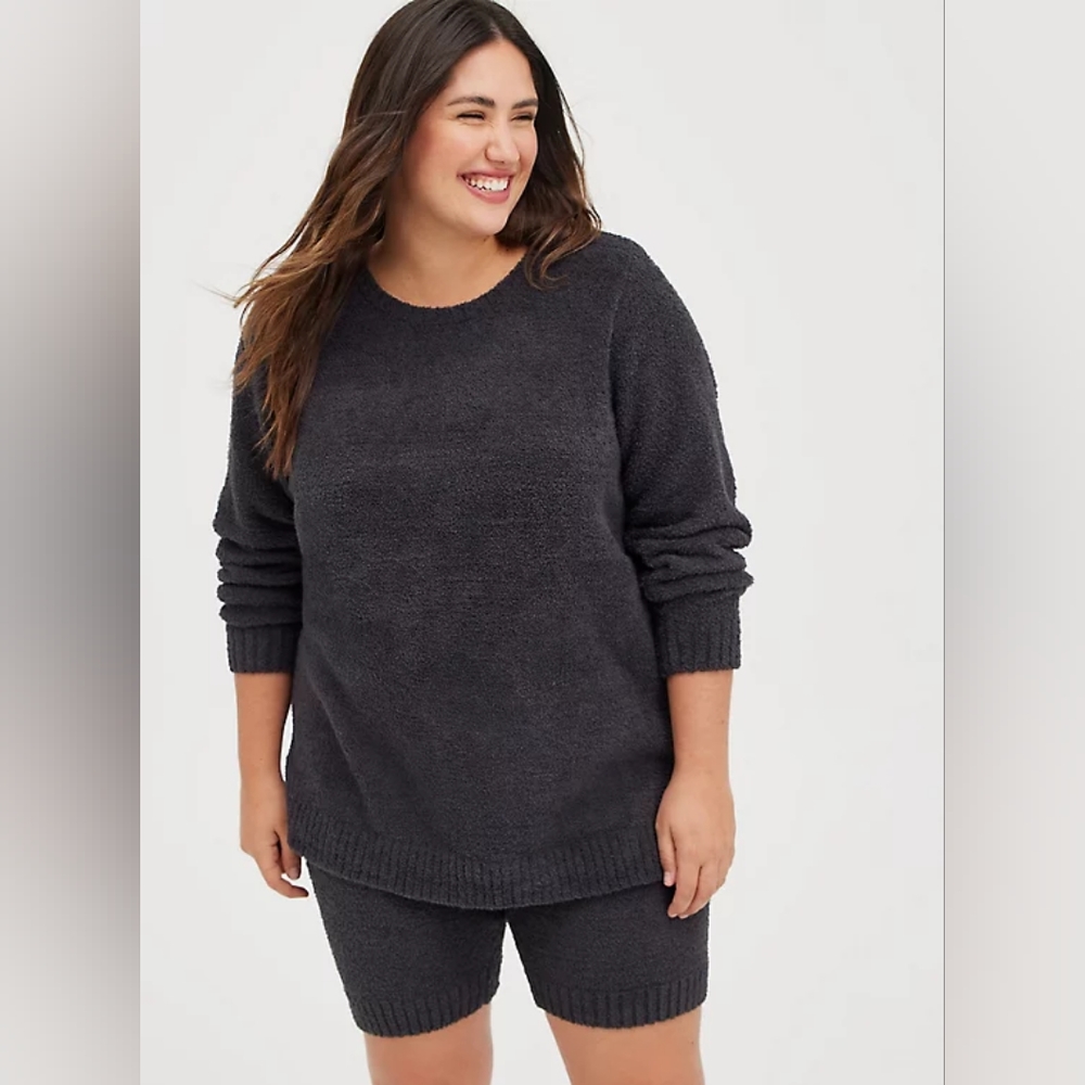 Dark Grey Torrid Teddy Bear Sweater